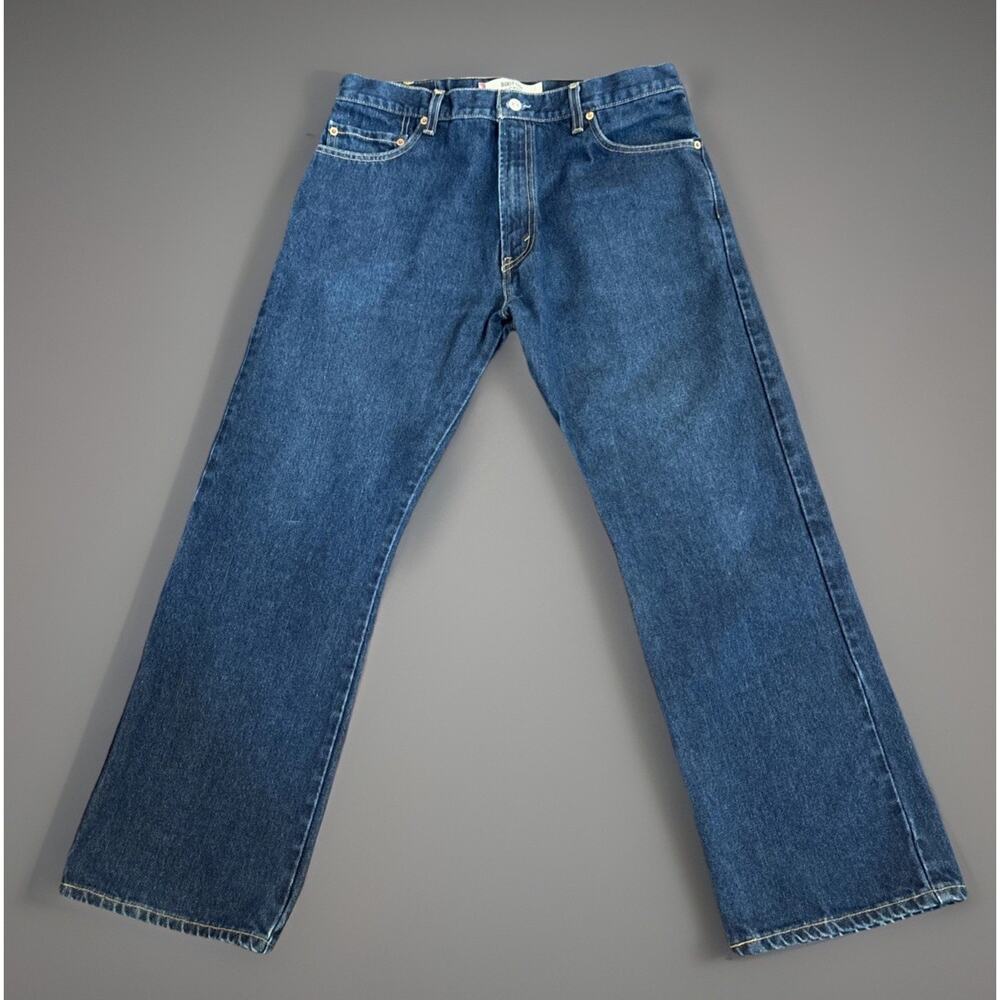Vintage Levi's 517 Boot Cut Jeans Y2K Dark Wash 36 x 29 100% Cotton